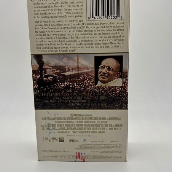 Gandhi: His Triumph‎ Changed the World Forever (VHS, 2001, 2-Tape Set) - Picture 2 of 3